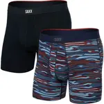 SAXX VIBE XTRA SOFT COMFORT 2PK Pohodlné boxerky, černá, velikost