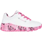 Skechers UNO LITE - LOVELY LUV Dětská volnočasová obuv, bílá, velikost