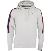 Tommy Hilfiger TEXTURED TAPE HOODY Pánská mikina, šedá, velikost