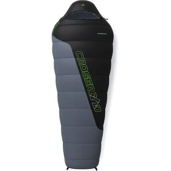 Crossroad TARTAR 200 Spací pytel, tmavě šedá, velikost 200 cm - levý zip