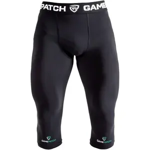 GAMEPATCH COMPRESSION TIGHTS 3/4 Kompresní unisex legíny, černá, velikost JUNIOR