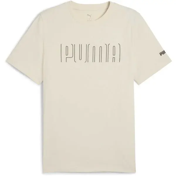 Puma SPORT GRAPHIC TEE Pánské triko, béžová, velikost