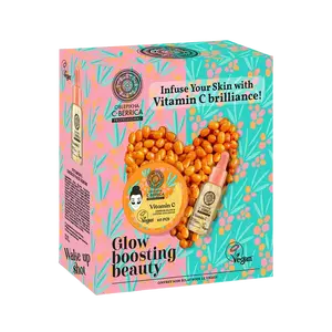 NATURA SIBERICA Oblepikha C-Berrica Pleťový set Glow Boosting Beauty, 30ml/60ks