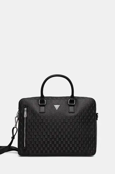 Taška na notebook Guess TORINO černá barva, HMTODE P5247