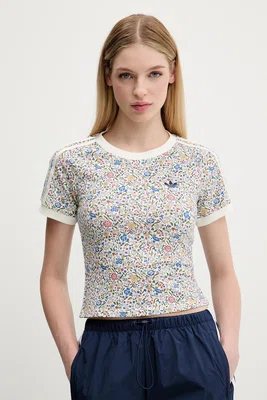 Tričko adidas Originals Liberty dámské, bílá barva, JW5199