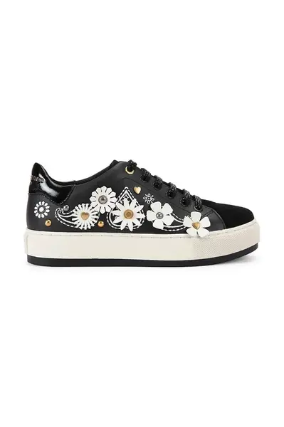 Tenisky Kurt Geiger London Laney Flower dámské, černá barva, 4367905109