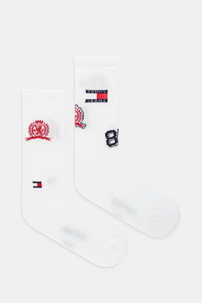 Ponožky Tommy Jeans 2-pack bílá barva, 701236470