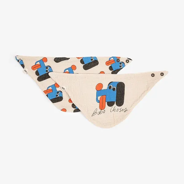 Oboustranný dětský bryndáček Bobo Choses Doggy Mate 2-pack 225AH017