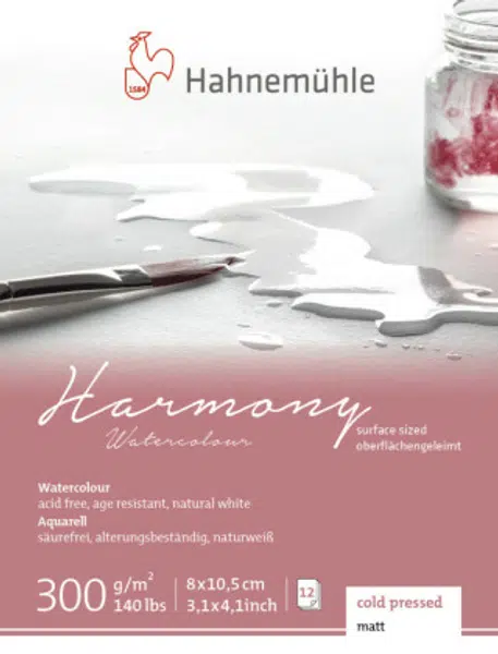 Akvarelový blok HHM Harmony 8x10,5cm 300g CP