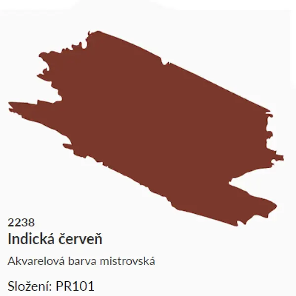 Akvarelová barva Umton 2,6ml – 2238 indická červeň