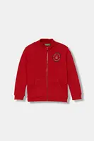 Dětská bavlněná mikina United Colors of Benetton červená barva, s potiskem, 3J70G503X
