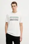 Tričko Armani Exchange pánské, bílá barva, s aplikací, XM001444 AF10358