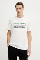 Tričko Armani Exchange pánské, bílá barva, s aplikací, XM001444 AF10358