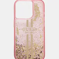 Obal na telefon Guess iPhone 15 Pro 6.1" růžová barva, GUHCP15LLFCSEGP