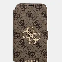 Obal na telefon Guess iPhone 15 Pro 6.1" hnědá barva, GUBKP15L4GMGBR