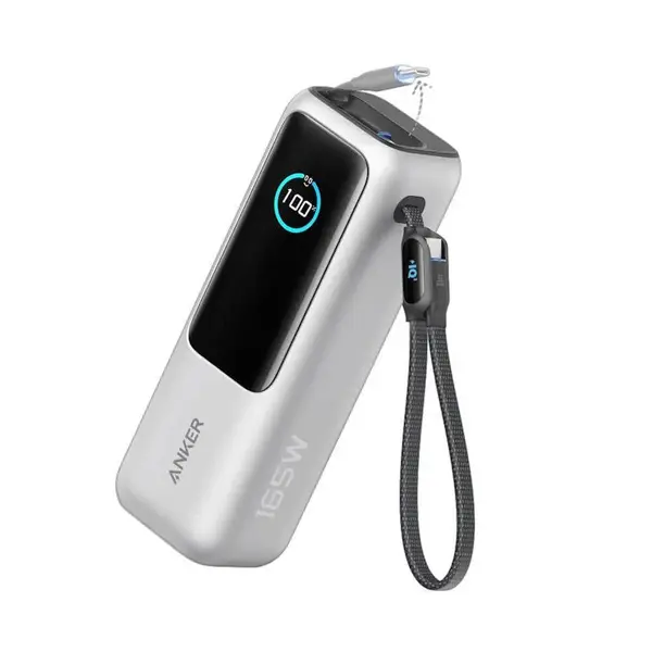 Anker 25000mAh, 165W Powerbanka s kabelem USB-C stříbrná