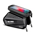 Cestovní pouzdro WILDMAN na rám kola se zipem 1,2 l (4"-7") ES6, černá