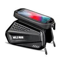 Cestovní pouzdro WILDMAN na rám kola se zipem 1,2 l (4"-7") ES6, černá