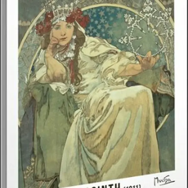Spirálový blok Alfons Mucha - Princezna, linkovaný