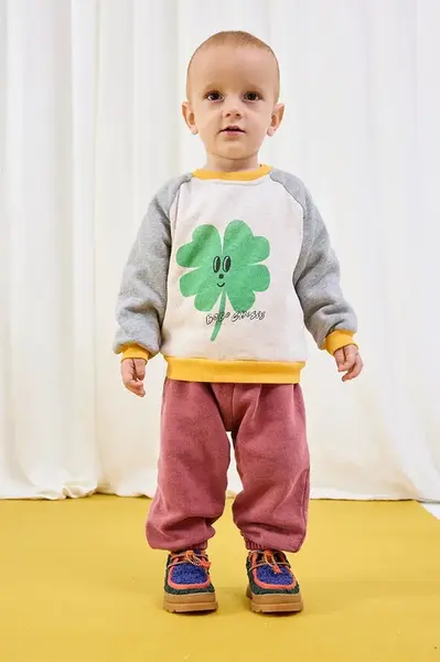 Dětské bavlněné tričko s dlouhým rukávem Bobo Choses Lucky Clover