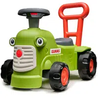 Odstrkovadlo traktor Claas svetlo zelený s volantom