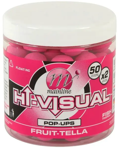 Mainline plávajúce boilie high visual pop up purple fruit-t 15 mm 50 ks