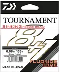 Daiwa splietaná šnúra tournament sinking feeder braid grey 8 +1 135 m - 0,08 mm