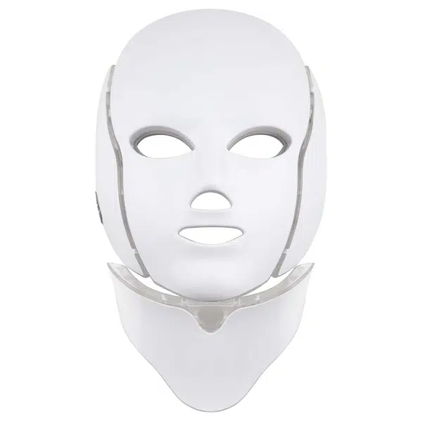 Palsar 7 Ošetrujúci LED maska na tvár a krk biela (LED Mask + Neck 7 Color s White)