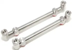 Taska nerez hrazdy dual loc na 2 prúty s duo skrutku. 2ks 18 & 20cm