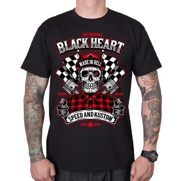 Triko BLACK HEART Speed and Kustom černá XXL
