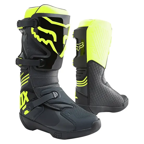 Motokrosové boty FOX Comp Black Yellow černá/fluo žlutá 47