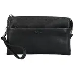 Dámská kožená crossbody kabelka černá - Katana Isola