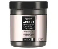 Maska pro oslabené a lámavé vlasy Black Argent Glowing Effect - 1000 ml + dárek zdarma