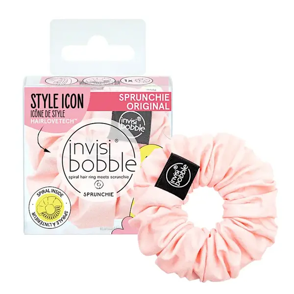 Ozdobná spirálová gumička Invisibobble Sprunchie Paint no Mountain High - světle růžová (IB-SP-RD-1-1002)
