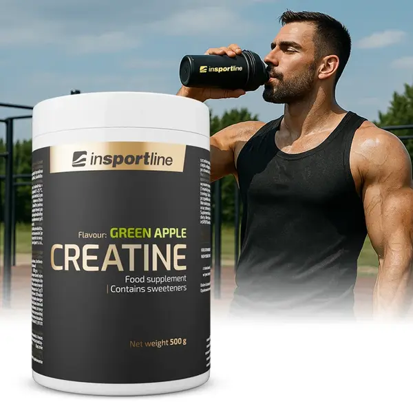 Doplněk stravy inSPORTline Kreatin 500g zelené jablko