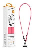 Univerzální šňůrka pro mobilní telefon Aligator Echt Machršňůra, neonově růžová