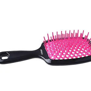 Rozčesávací kartáč na vlasy Duko - černo-růžový - 1 ks (69986) + dárek zdarma