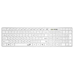 Genius SlimStar 126 COPILOT, klávesnice CZ/SK, klasická, drátová (USB), bílá