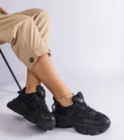 Gemre Black women's sports sneakers Ivett