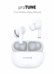 Swissten Pro Tune TWS sluchátka bílá