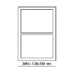 Samolepicí etikety 180 x 130 mm, 2 etikety, A4, 100 listů