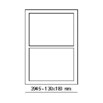 Samolepicí etikety 180 x 130 mm, 2 etikety, A4, 100 listů