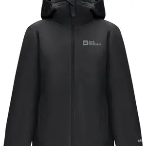 Jack Wolfskin Flaze K 140, black Dětská bunda na zip