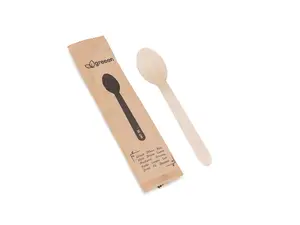 1000 ks - Lžíce dřevěná 16cm, jednotlivě balená