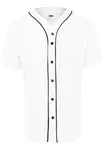 Baseballový síťovaný dres wht/blk