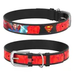 Kožený obojok Superman DC COMICS čierny, Obvod krku: 18-24 cm, širka: 9 mm
