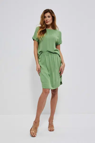 Marisse Skirt With Pockets L-Sc-3718 Palm