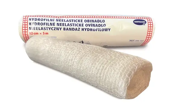 Hartmann Ovínadlo hydrofilné neelastické pletené, nesterilné (12cm x 5m)