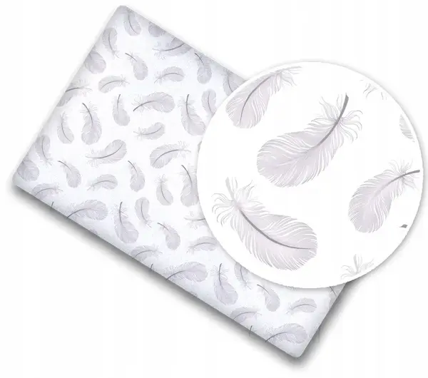 Detské bavlnené prestieradlo do postieľky, 140x70cm - Pierka