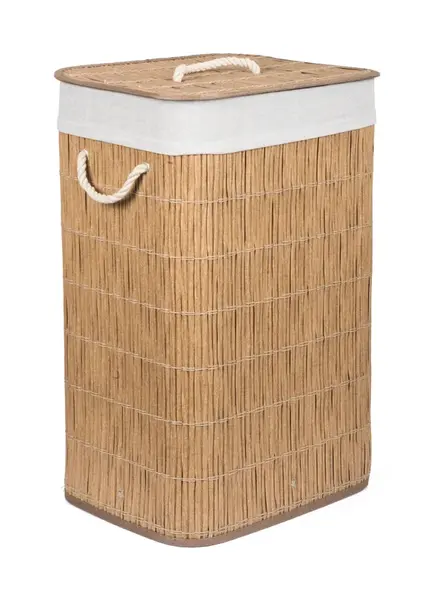 Kôš na bielizeň G21 72 l, imitácia ratanu s bielym košom